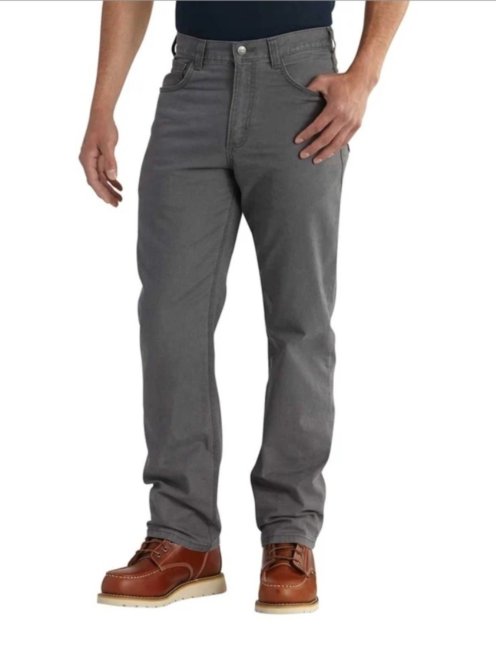 Carhartt Rugged Flex Relaxed Fit Canvas 5-Pocket Work Pant BN 2517 Gravel